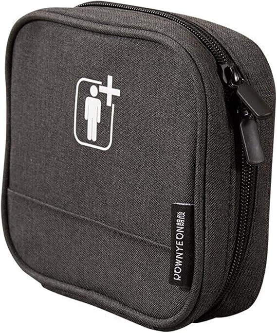 ROWNYEON Empty First Aid Kit Bag - Portable Medical Organizer Pouch for Emergency Supplies, Travel, Home and Car (No Med