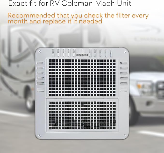 RV Premium Charcoal Activated Carbon Fiber Air Conditioner Filter - Air Duct AC Carbon Filter Replacement for RV AC Vent (4 Pack, 6" x 14")