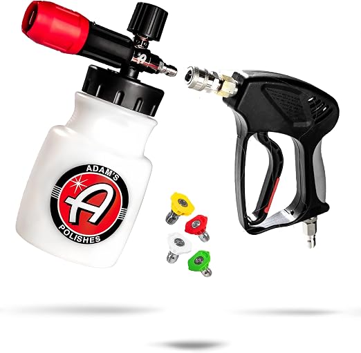 Adam's Polishes Premium Foam Cannon - Custom Snow Foam Cannon Soap Sprayer for Car Wash | Sprayer Cannister for Pressure