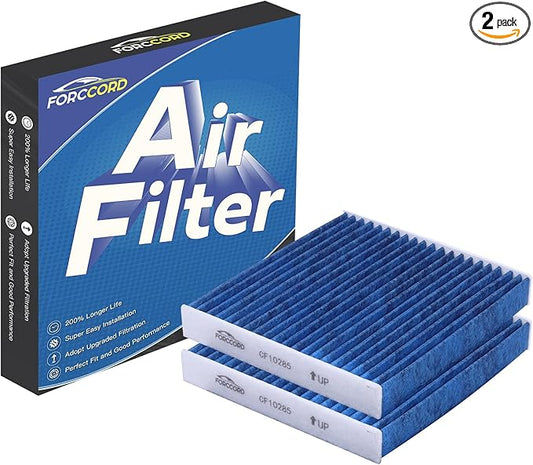 2-Pack HEPA Cabin Air Filter Fits for Corolla (2002~2008); Matrix (2003-2008) Activated Carbon Cabin Filter Replacement CP133 CF10133 88568-02020 Car Accessories