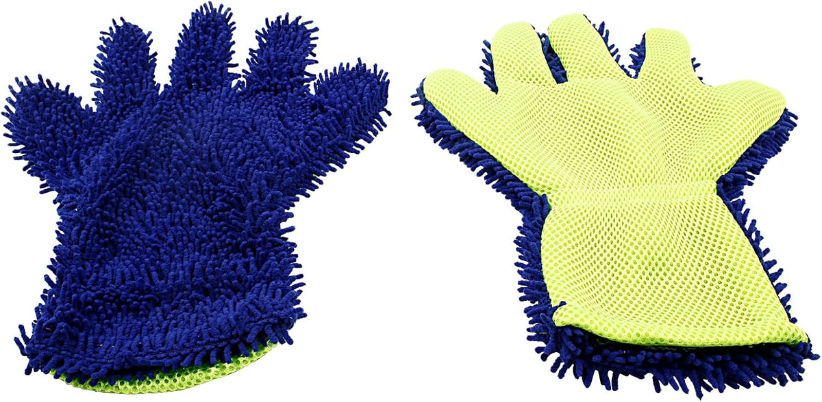 BokWin 2-Pack Car Wash Mitt, Blue