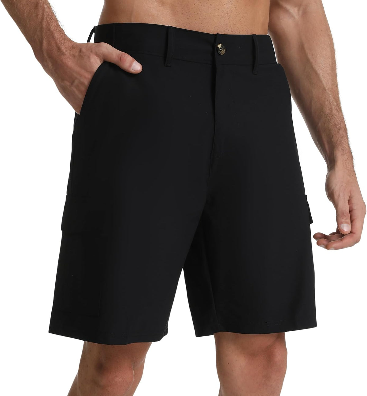 Men's 9“ Quick Dry Hiking Cargo Short Lightweight Golf Short with 5 Pockets