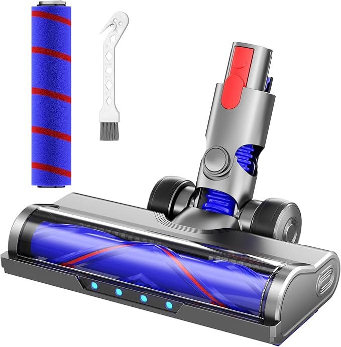 Compatible with Dyson Vacuum Attachments Motor Head Apply to V7 V8 Series Cordless Vacuum Cleaners Motorized Tool with Cleaning Brush, Head Replacement Parts for Cleaning at Home (V7/8)