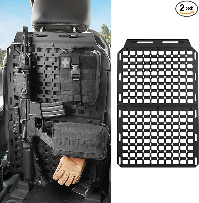 Z8 2PCS Tactical Seat Back Molle Panel Compatible with 2015-2026 Ford F150 /Raptor,Molle Seat Back Organizer Storage Fit