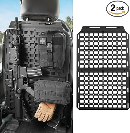 Z8 2PCS Tactical Seat Back Molle Panel Compatible with 2015-2026 Ford F150 /Raptor,Molle Seat Back Organizer Storage Fit
