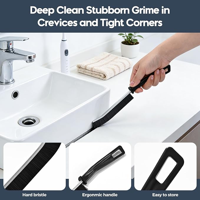 Dryer Vent Cleaner Kit 5 Pcs, Refrigerator Coil Cleaning Brush, Sewer Set Brush, Dryer Lint Cleaner Brush for Flexible Lint Remover, Kitchen Sink, Bathroom Clog, Toilet, Vent Scrubber