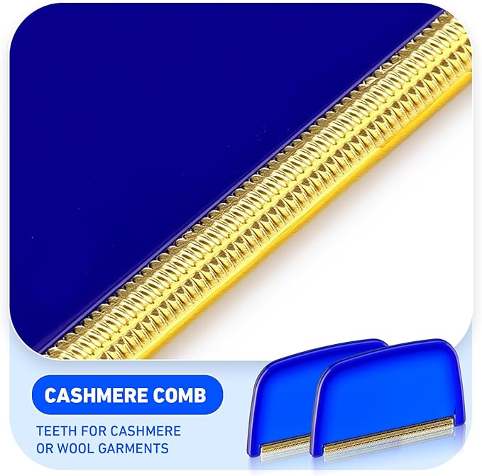 Boao 4 Pieces Sweater Combs to Remove Pilling Sweater Defuzzer Multi-Fabric Shaver and Cashmere Comb Wool Pilling Remover Pills, Fuzz from Clothes(Classic Industrial)