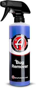Adam's Car Bug Remover (16oz) - Powerful Car Bug Remover For Car Detailing | All Purpose Spray Removes Bug & Tar From Pl