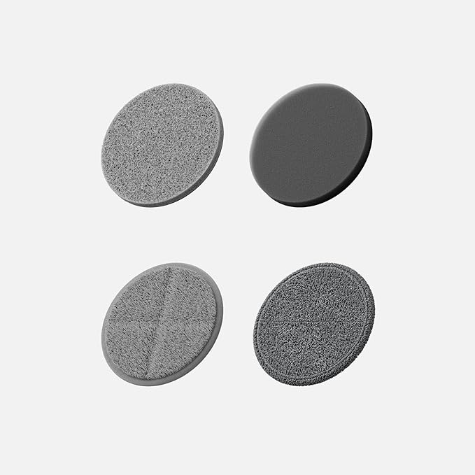 HOTO 4 Pcs Replacement Pads, Compatible with HOTO Flexi™ Cordless Electric Spin Scrubber