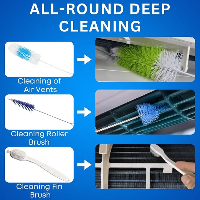 Oiktylr Mini Split Cleaning Kit Bag with 2L High Pressure Sprayer, Air Conditioner Cleaning Kit with Waterproof PVC AC Cleaning Cover Bib with HVAC Cleaning Tools, Large