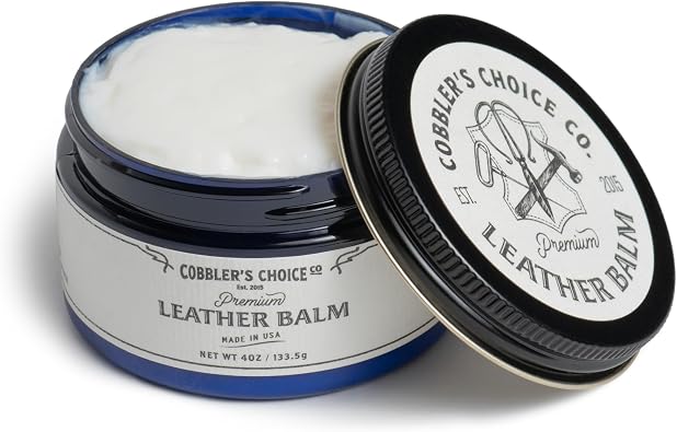 Cobbler's Choice Leather Balm - Conditioner & Restorer for Shoes & Boots