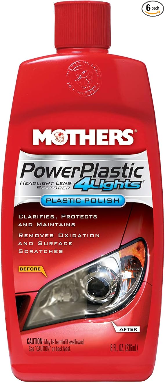 Mothers 08808-6 PowerPlastic 4Lights - 8 oz., (Pack of 6)