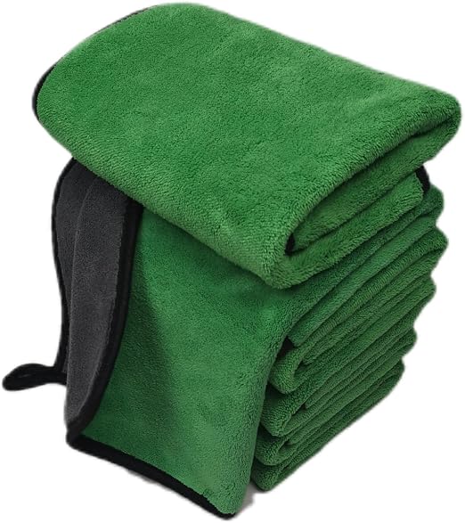SOFTBATFY Ultrasoft, Large, Thick and Quick Drying Car Microfiber Cleaning Towel 800GSM Polishing Waxing Auto Detailing 