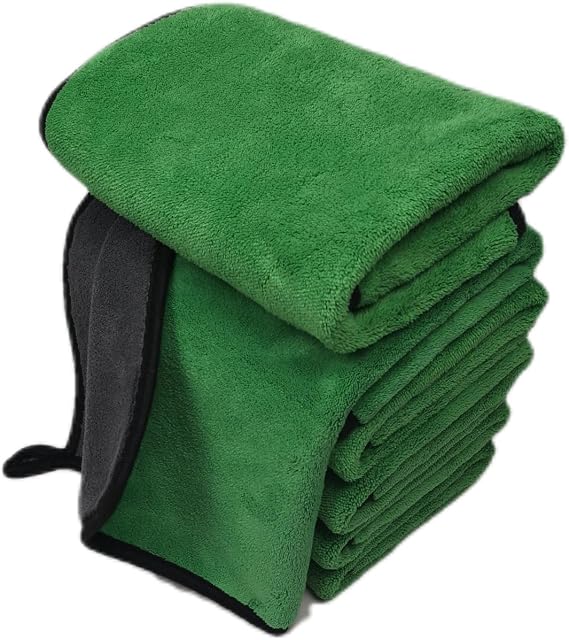 SOFTBATFY Ultrasoft, Large, Thick and Quick Drying Car Microfiber Cleaning Towel 800GSM Polishing Waxing Auto Detailing 