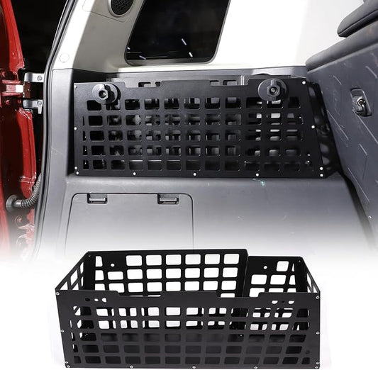 Trunk Organizer Left Side Tray Alloy Black Multifunction Storage Box for Toyota FJ Cruiser 2007-2021 Car Trunk Bag Rack