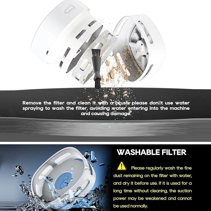 Mini Desktop Vacuum Cleaner, USB Handheld Computer Dust Collector, Portable Vacuum with Auto Power Off Function. for Home, Office, Sewing Machines, Keyboards, Cars