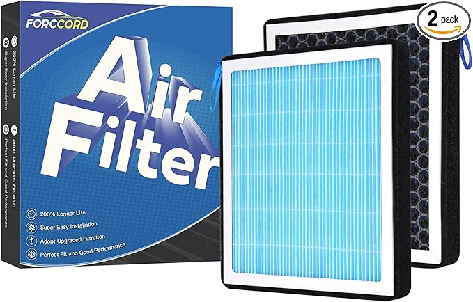 2-Pack HEPA Cabin Air Filter Fits for Toyota Camry/Corolla/4Runner Sienna Tundra RAV4 Lexus RX350 Activated Carbon Cabin Filter Replacement CF10285 Car Accessories