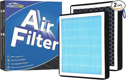 2-Pack HEPA Cabin Air Filter Fits for Toyota Camry/Corolla/4Runner Sienna Tundra RAV4 Lexus RX350 Activated Carbon Cabin Filter Replacement CF10285 Car Accessories