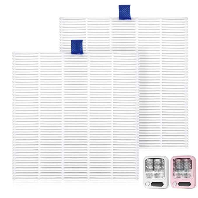 2PACK Reusable Nail Dust Collector Filter, Replacement Filters Compatible with Nail Duster Collector, Powerful Nail Vacuum Nail Filters, Nail Dust Extractor Replacement, Easy to Clean 5.51x5.31inch