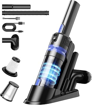 Handheld Vacuum Cordless Portable 3‑in‑1 Rechargeable Vacuum Cleaner with Charging Dock, Lighweight, 2‑Speed Modes, Type