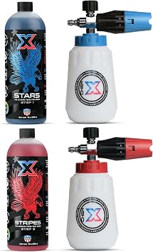 Chem-X Stars and Stripes: Ultimate Touch Free Vehicle Wash Chrome Cannon Kit (32oz)