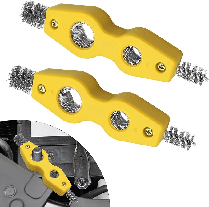 4 in 1 Car Battery Cleaning Brush, Battery Terminal Cleaner, Anti-Rust Auto Battery Cleaner with Steel Wire, Auto Interi