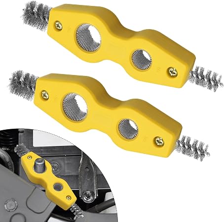 4 in 1 Car Battery Cleaning Brush, Battery Terminal Cleaner, Anti-Rust Auto Battery Cleaner with Steel Wire, Auto Interi