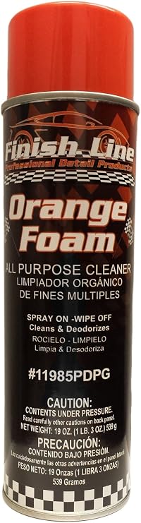 Finish Line Orange Foam All Purpose Cleaner - for Cars or Home