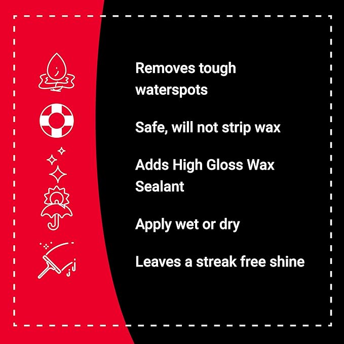 Boat Bling HS-0128 Hot Sauce Hard Water Spot Remover, Gallon Refill, for Boats, RVs, Powersport Vehicles and More, Black,1 Gallon