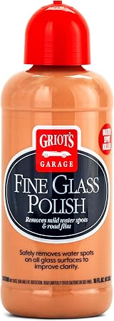 Griot's Garage Fine Glass Polish, Car Window, Windshield Polishing Cleaner for Automotive and Home, Removes Stains and W