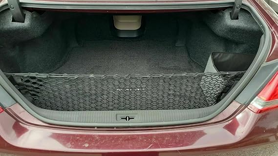Rear Trunk Organizer Cargo Net for Toyota Avalon 2018-2023 – Envelope Style Cargo Net for Sedan - Premium Mesh Car Trunk