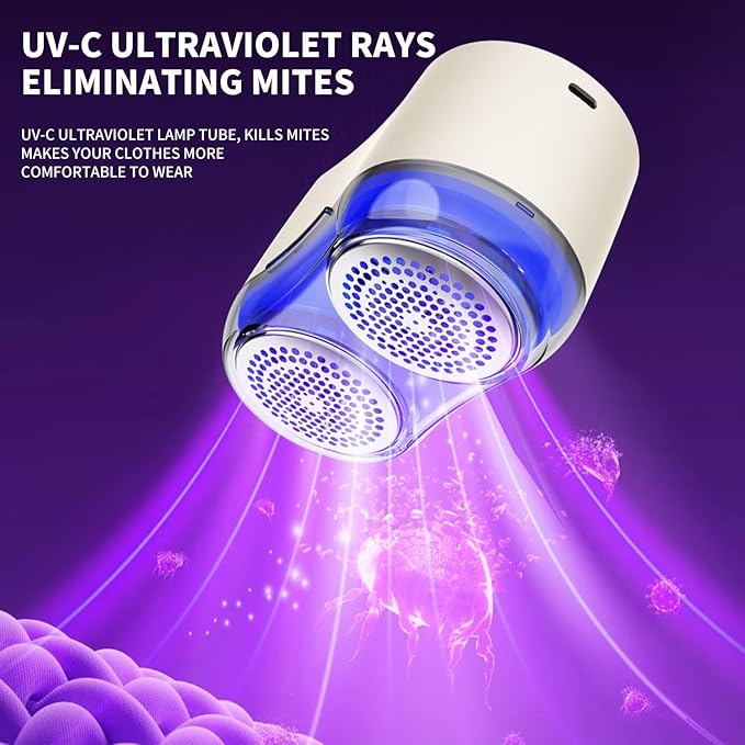 Fabric Shaver, Lint Remover for Clothes, Type-C Rechargeable Electric Lint Remover with 6-Blade, Sweater Shavers to Remove Pilling，Fabric Shaver for Clothing and Furniture