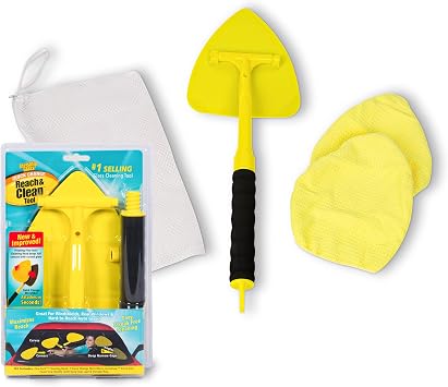 Invisible Glass 95160 Reach & Clean Windshield Cleaning Tool and Car Window Cleaner Tool for Interior and Exterior Auto 