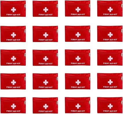 QCWN 20 Pack Empty First Aid Bag Mini Medical Kit Pouch Small Travel Emergency Survival Storage Bags for Car Home Hiking