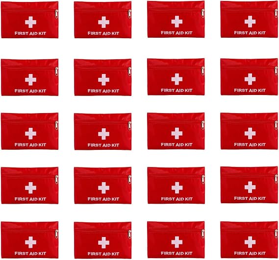 QCWN 20 Pack Empty First Aid Bag Mini Medical Kit Pouch Small Travel Emergency Survival Storage Bags for Car Home Hiking
