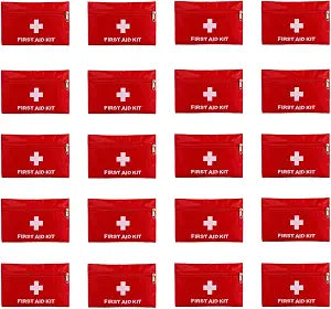 QCWN 20 Pack Empty First Aid Bag Mini Medical Kit Pouch Small Travel Emergency Survival Storage Bags for Car Home Hiking