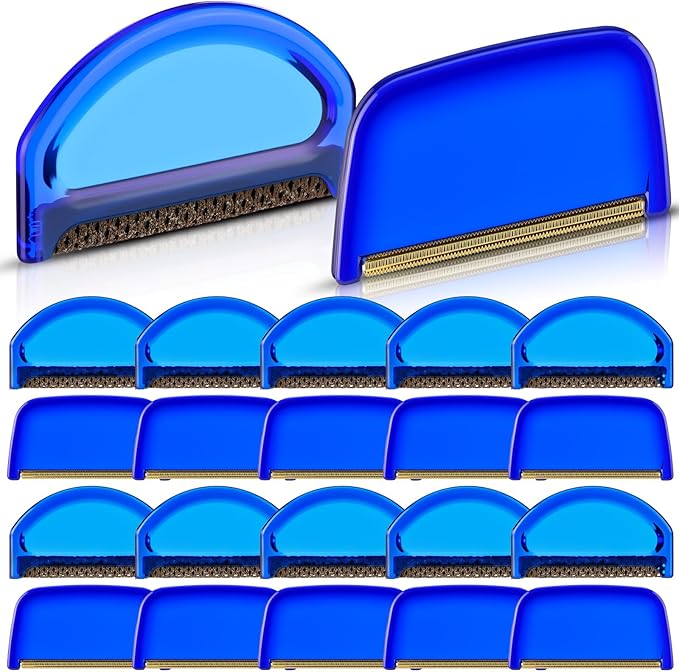 Boao 20 Pieces Sweater Combs to Remove Pilling Sweater Defuzzer Multi-Fabric Shaver and Cashmere Comb Wool Pilling Remover Pills, Fuzz from Clothes (Retro Luxury)
