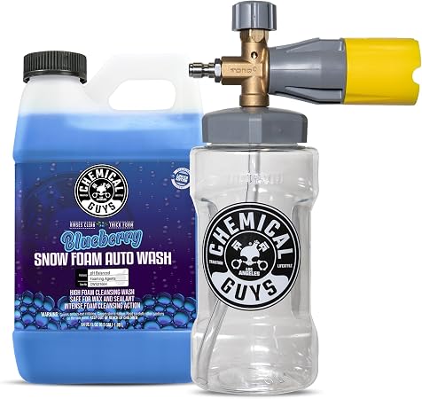 Chemical Guys, Big Mouth Foam Cannon & Blueberry Snow Foam Wash Soap Kit