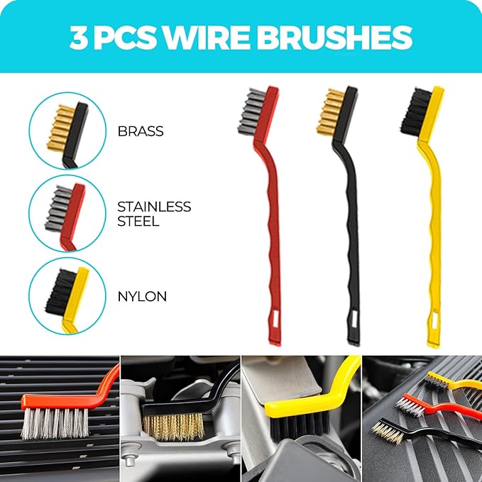 ALFLOD 30Pcs Car Detailing Kit, Car Detailing Brush Set, Car Wash Cleaning Kit, Car Dusters Extendable Handle Cleaning Exterior, Car Cleaning Gel, Car Cleaning Tools Kit for Interior, Exterior, Wheels
