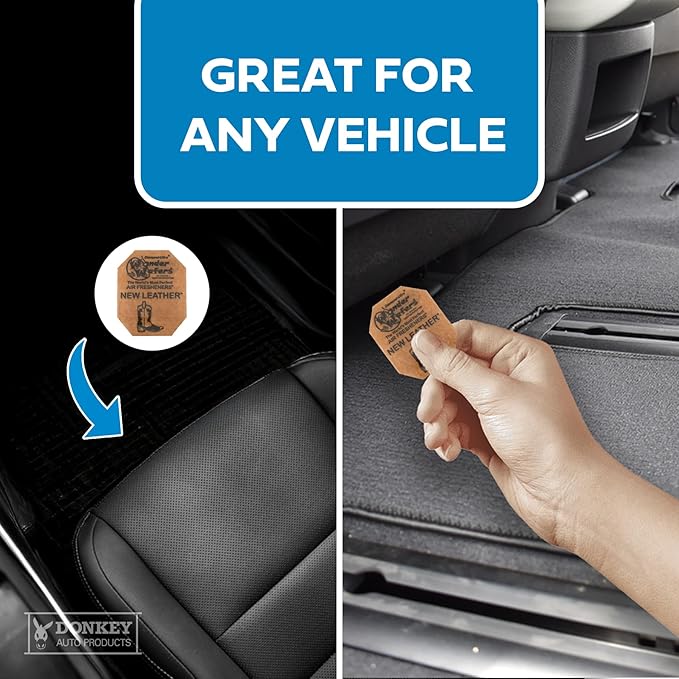 Wonder Wafers - Diamond-Ultra Scented Car Air Fresheners - Individually Wrapped (15 Per Pack) (New Leather)