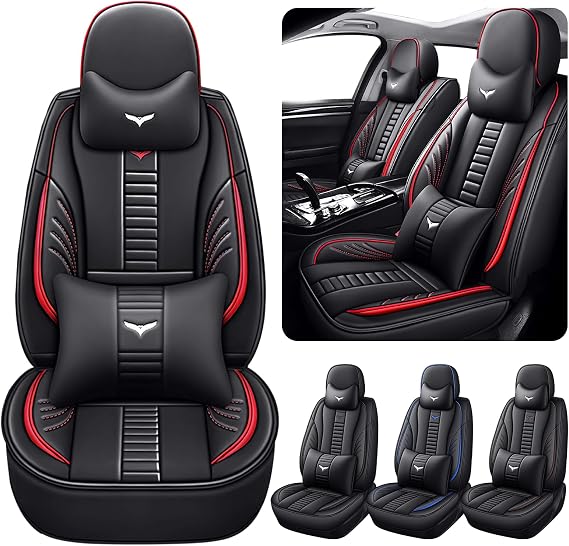 Luxury 2 Seats Car Seat Covers Protectors for Toyota FJ Cruiser 2007-2014, Back Storage Bag Design & Headrest Pillow & L