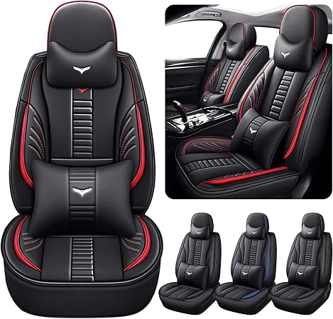 Luxury 2 Seats Car Seat Covers Protectors for Toyota FJ Cruiser 2007-2014, Back Storage Bag Design & Headrest Pillow & L