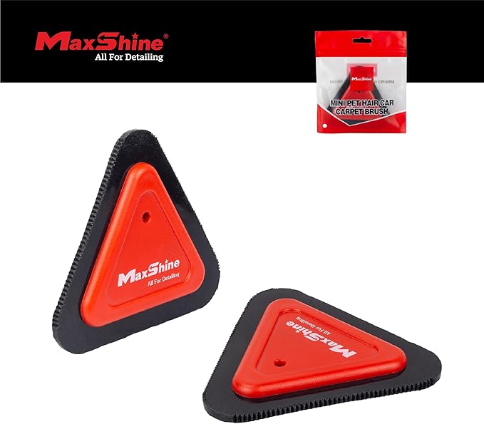 Maxshine Universal Mini Pet Hair Remover Tool – 3-Sided Teeth Brush for Car Interior, Carpets, Dogs & Cats – Easy-to-Clean Hair Removal Tool – Premium Car Detailing Accessory
