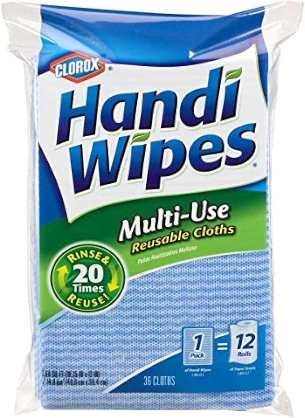 Handi Wipes Multi-Use Reuseable Cloths, 36 Count