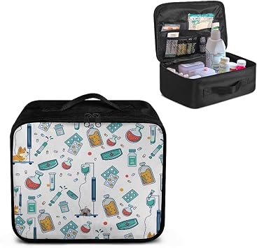 Emergency Kit Bag First Aid Cross Symbol Empty First Aid Bag for Workplace Church and Home Preparedness Built with Abras