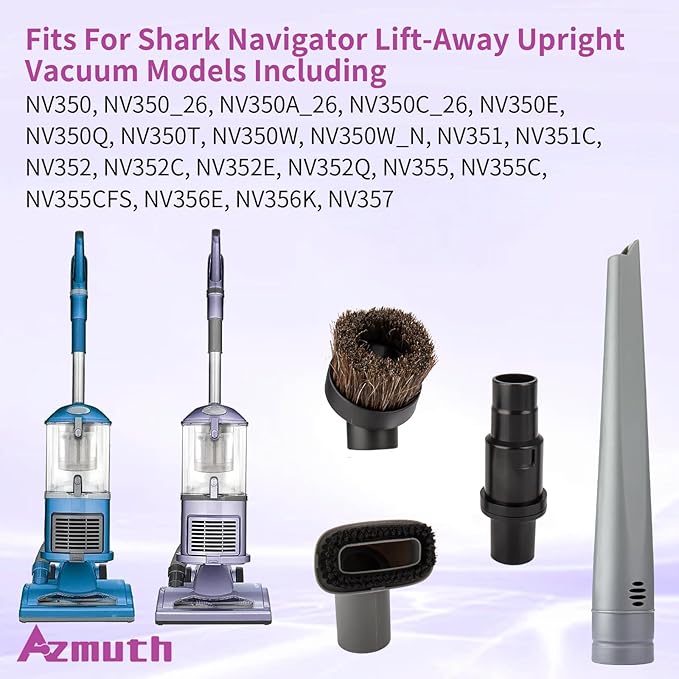 4 Pack for Shark Vacuum Brush Attachments Replacement Shark Navigator Lift Away Upright Vacuum Attachments NV350, NV352, NV355 and Rocket HV300, HV320 & Rotator NV500, NV650 Part Number 112FFJ, 122FFJ