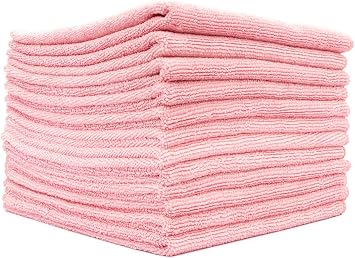 The Rag Company - All-Purpose Microfiber Terry Cleaning Towels - Commercial Grade, Highly Absorbent, Lint-Free, Streak-F