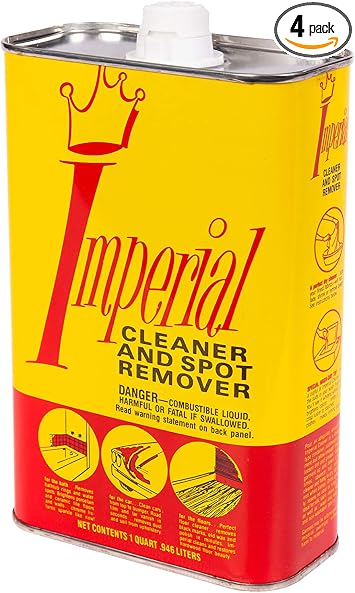 Imperial Cleaner and Spot Remover, 32 floz (Pack of 4), Multi-Use Dry Cleaning Fluid for Upholstery, Dry Cleaning Solven