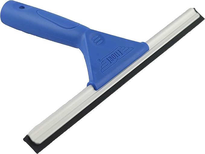 Ettore 17050 All-Purpose Window Cleaning Combo Kit Includes 12-Inch All-Purpose Squeegee, 10-Inch All-Purpose Microfiber Washer and 42-inch REA-C-H Extension Pole , Blue