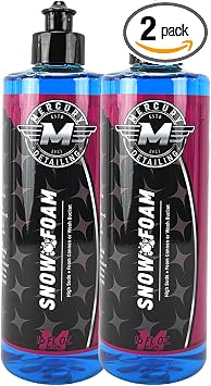 Snow Foam Car Wash Soap 16 oz (Pack of 2) | pH Neutral | Thick Suds for Foam Cannon & Pressure Washer | Safe for All Fin